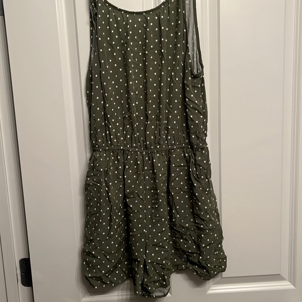 Olive Green Polka Dot Old Navy Romper